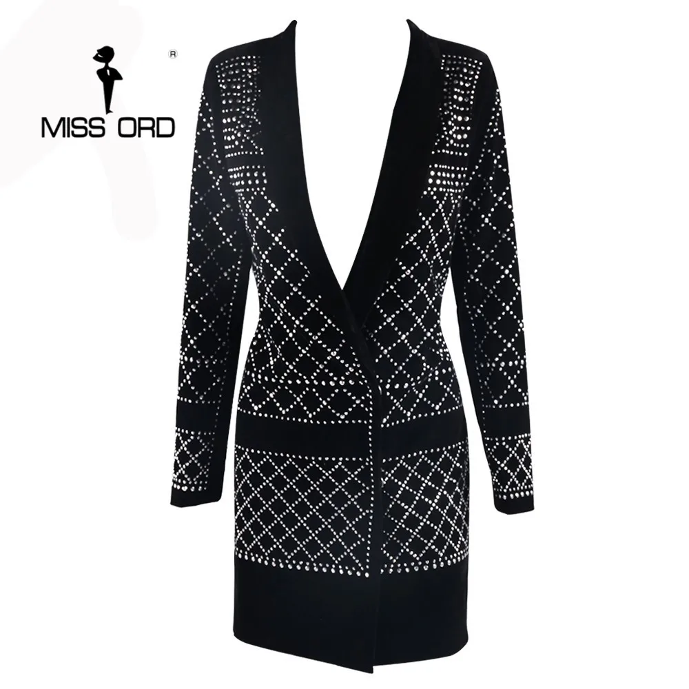 Missord 2017 sexy v-        blazer dress ft3612  