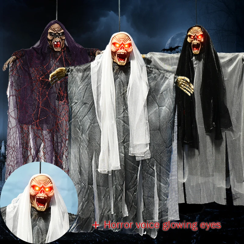 

Plastic Skull Bride Clothes Halloween Decor Bone Head Hanging Home Decorations Festival Halloween Party Supplies
