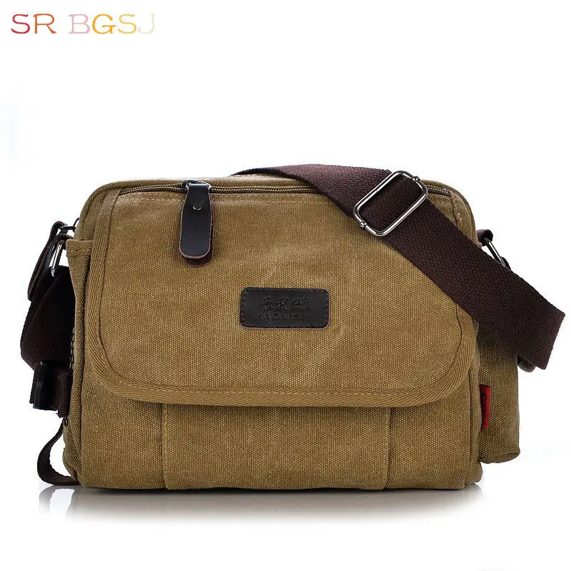 

Free Shipping Casual Leisure Mens Male Shoulder Bag Canvas Bag Vintage Messenger Bags School Satchel