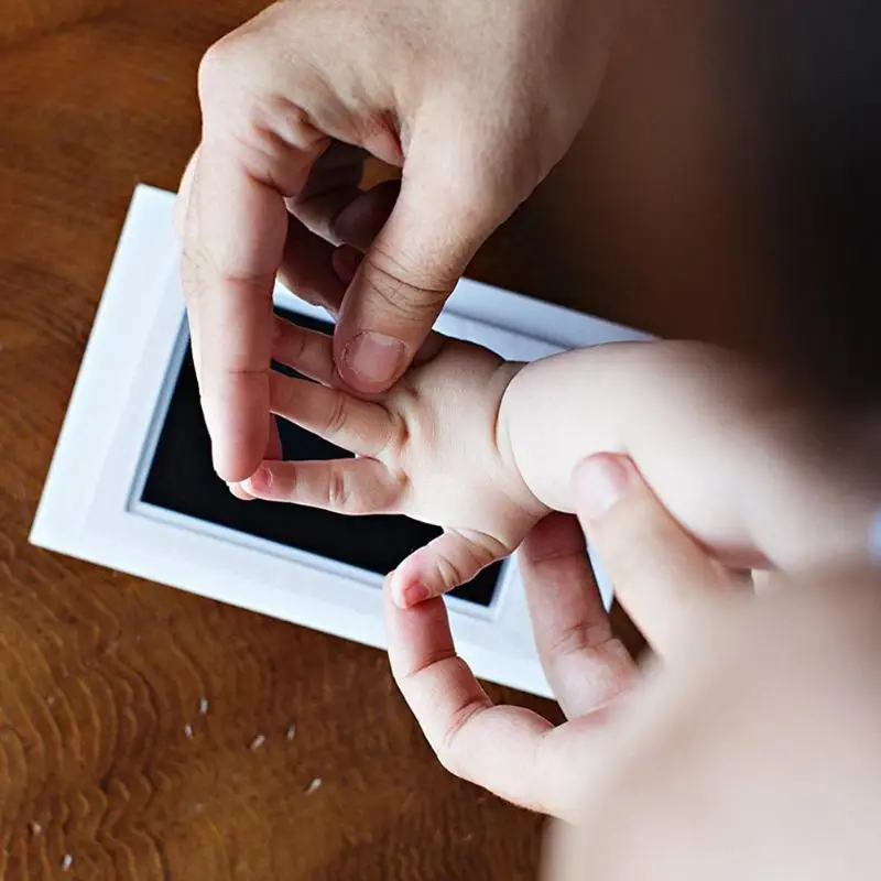 Нетоксичный отпечаток руки ребенка отпечаток отпечатка комплект водяного знака младенческое моделирование глиняные игрушки