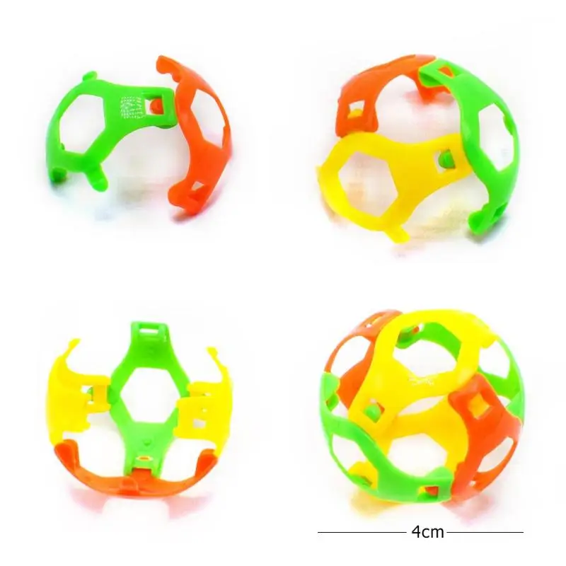 6 шт./лот DIY сборки пластик мяч творческий 3D паззлы обучение маленьких детей игрушечные лошадки