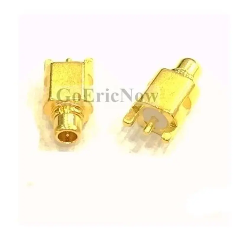 1 шт. RF коаксиальный позолоченный 3 контактный MMCX Штекерный разъем PCB mount прямой