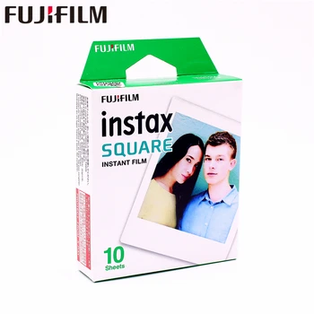 

2017 Genuine Fujifilm Instax 10 Sheet SQUARE White Edge film Photo paper For Instax SQUARE SQ10 Hybrid share sp-3 SQ Camera