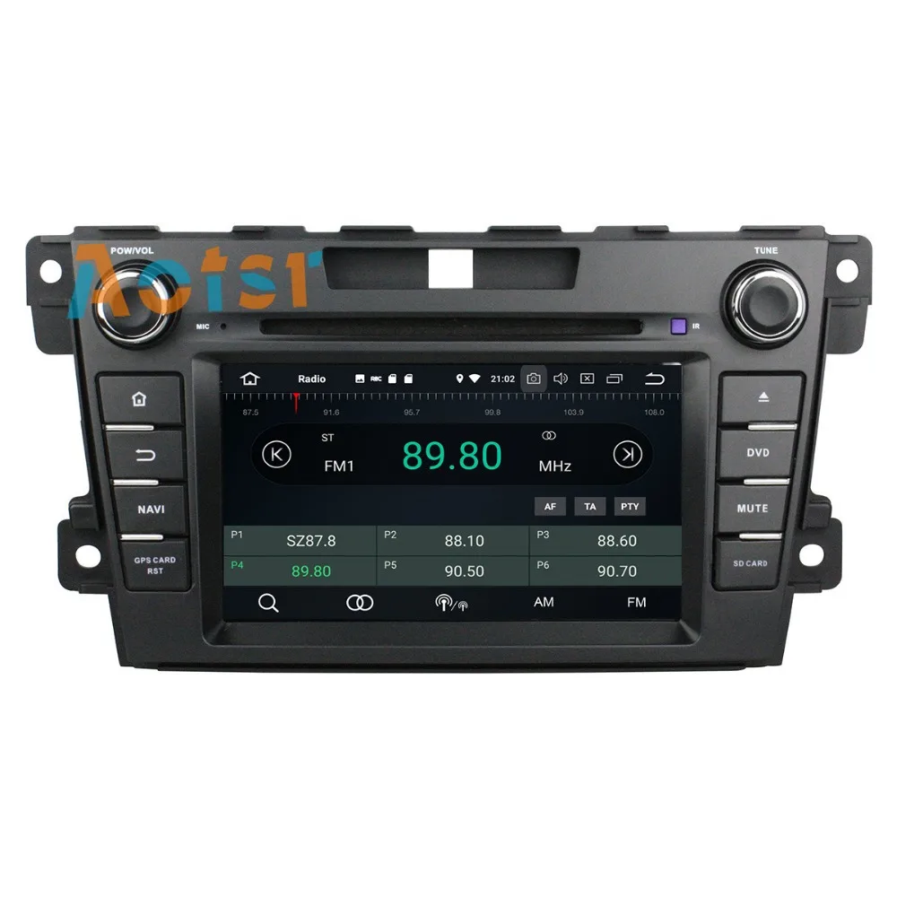 Discount 2Din Android 8.0 Car multimedia Player Autoradio GPS Navigation for Mazda CX-7 2012 2013 Octa core 4+32G 9 inch BT wifi with DVD 5