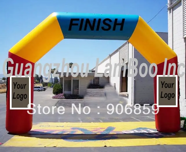 

Hot Sale 6m(20ft) Span Inflatable Finish Archway/Your logos can be put on both sides/Different colors can be made