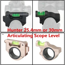 PPT Охотник ружейный оптический прицел для винтовки пузырьковый уровень крепление кольцевой адаптер кольцо для 25,4-30 мм прицел артикуляционный уровень для прицела gs24-0174