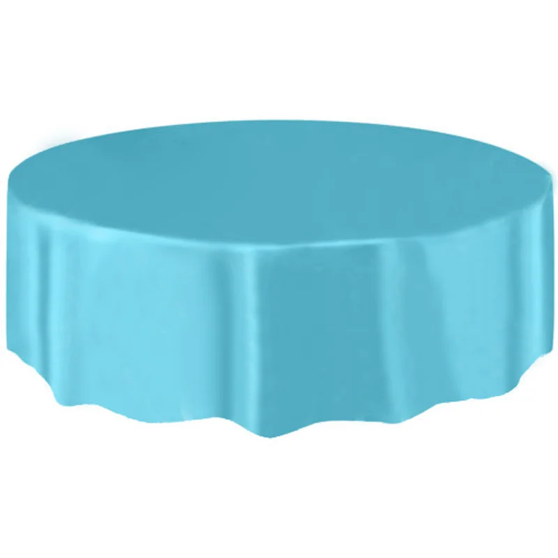 

Round Plastic Tablecovers Table Cloth Cover Oilproof Tablecloth Party Catering Events Tableware Party Accessories