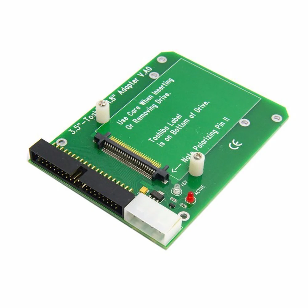 50PIN 1 8 Micro Drive to 3 5 40pin IDE 1 8 Adapter for Toshiba Hard