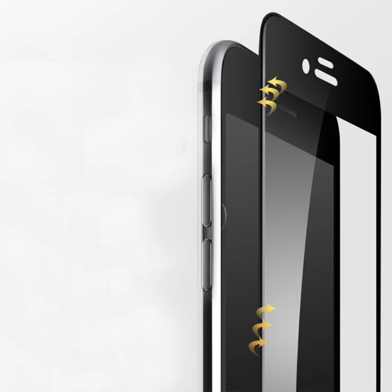 Только черное и белое 3D углеродное волокно закаленное стекло для iphone X Xr Xs Max 5,8 дюймов Защитная пленка для экрана для iphone 8 7 6 6S Plus XS