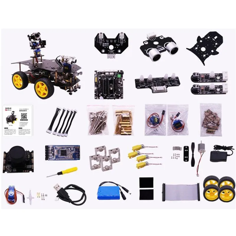 Yahboom 4WD умный робот RC автомобиль с Wi Fi камерой для Raspberry Pi 4B/3B