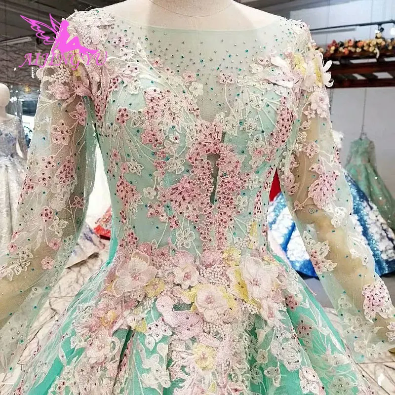 AIJINGYU платья с жемчужинами до пола шлейфом Guangzhou шнуровка Coutures Марокканское