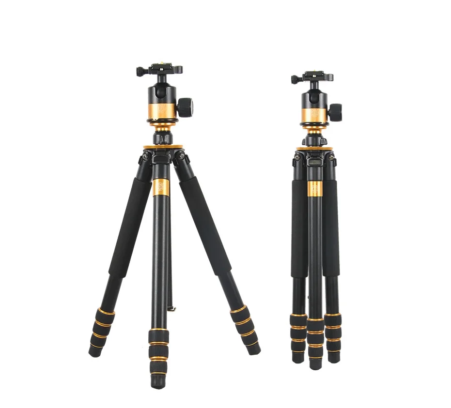 QZSD Q1000 professional Tripod Monopod for DSLR Camera tripod professional Stable 45mm ball head