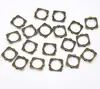 DoreenBeads Retail Antique Bronze Square Bead Frames For Jewelry Making DIY Tools (Fit 10mm Bead)15x14mm,sold per pack of 100 ► Photo 3/3