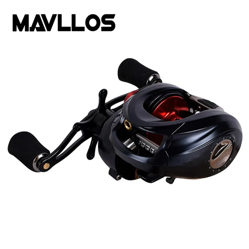 

Mavllos Super Strong Metal Shell Fishing Casting Reel Max Drag 10kg Ratio 6.3:1 10BB Saltwater Waterproof Boat Baitcasting Reel