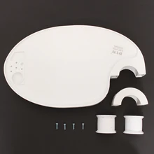 Стоматологический поднос для стула, пластиковая вращающаяся пластина, монтируемая на стойке, поднос для полки, стол овальной формы, клиника, стоматологическое кресло, аксессуары