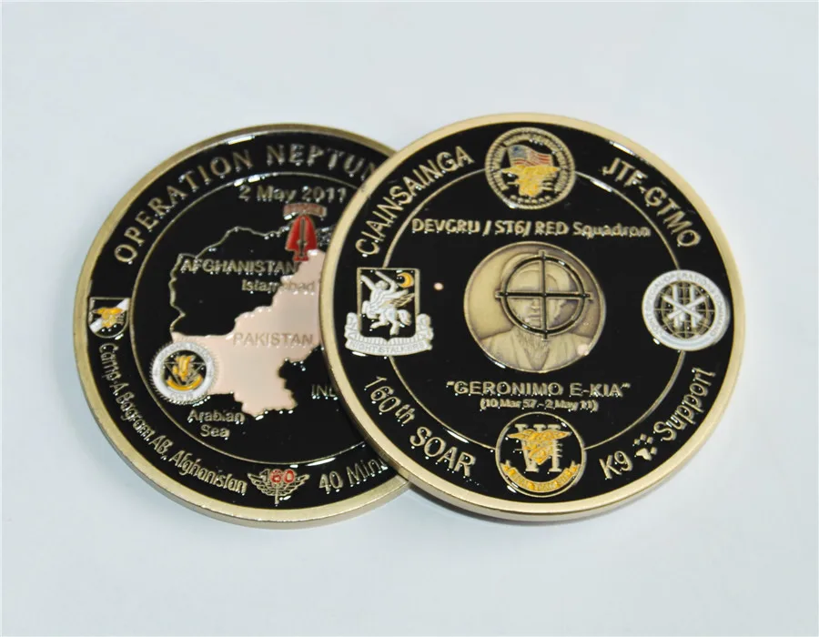 Operation NEPTUNE SPEAR 160th SOAR SEAL Team 6 Navy Commemorative Challenge Coin (10)