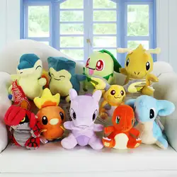 Mewtwo Charmander Snorlax Dragonite groudon Chikorita Torchic Lapras мягкого плюша Игрушечные лошадки куклы