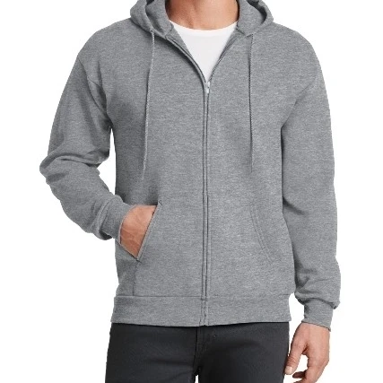 Port & Company PC78ZH Mens Core Fleece Full-Zip Hooded Sweatshirt Athletic Heather - Medium (1)