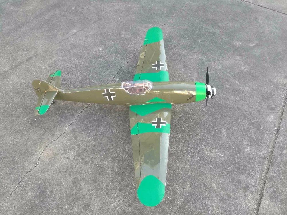 Игрушка самолет RC Набор DIY RC warbird BF109 ME-109 1400 мм размах крыльев