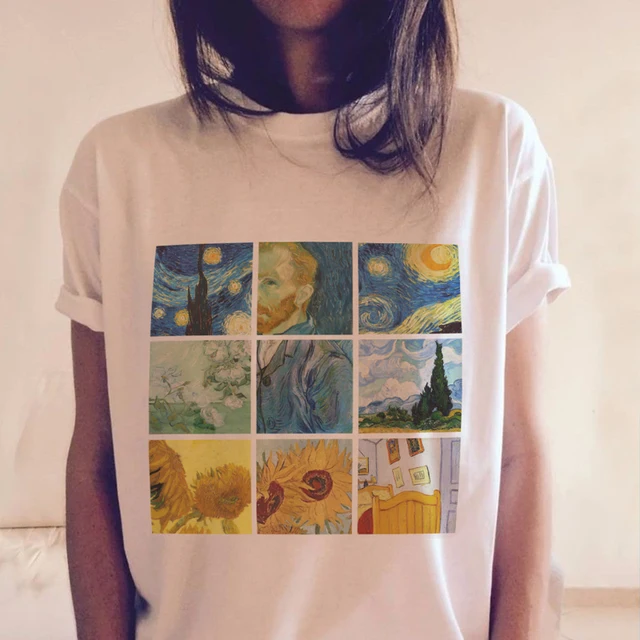 Fashion Women Tshirts Vincent Willem Van Gogh Print T