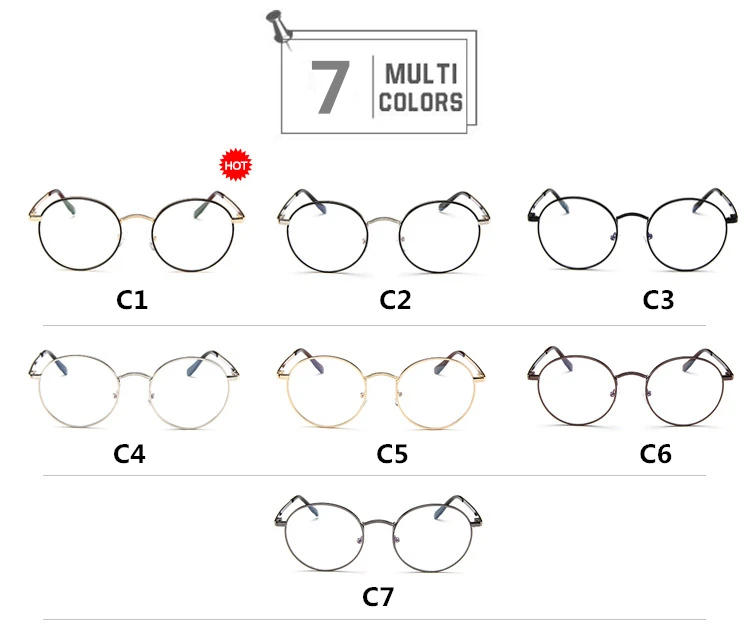 Корейский nerd прозрачный светильник, очки, роскошный фирменный дизайн, полностью металлические круглые очки, оправа, Ретро стиль, для женщин и мужчин, оправа для очков