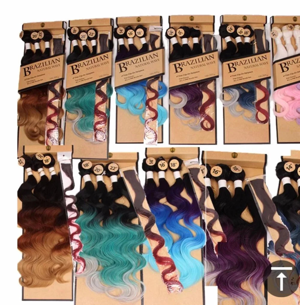Honey Blonde Feixes de Cabelo com Fechamento