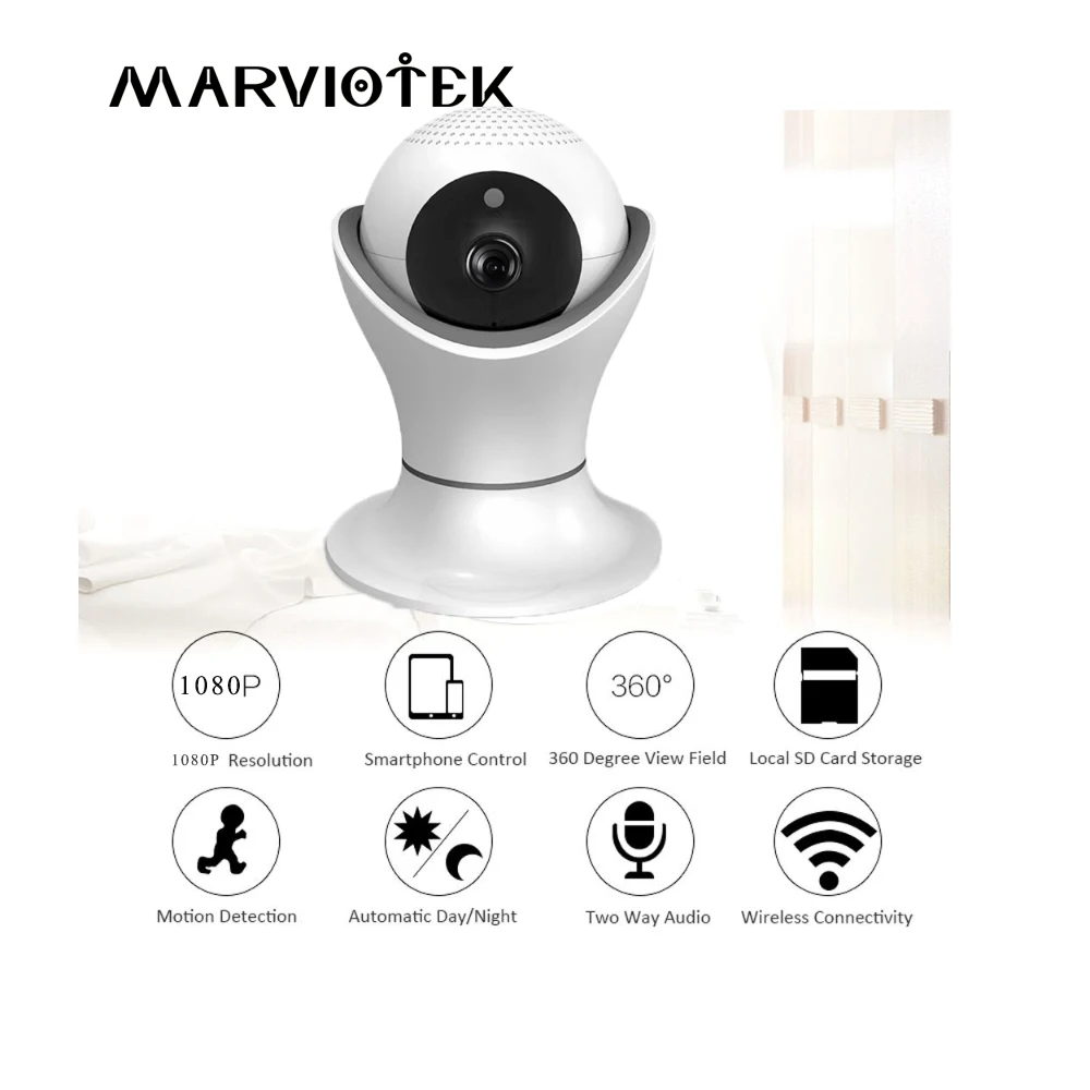 MARVIOTEKIP 1080P IP Camera Wi fi font b Wireless b font video Surveillance Camera Night Vision
