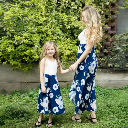 Mother and Daughter Clothes Parent child dress Family Matching Outfits