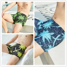 Летнее платье с рисунком в виде кокосового дерева мужские плавки-трусы Плавание одежда Купальные плавки для Для мужчин Homme Шорты для серфинга, пляжная одежда для купания Шорты мужские бикини быстросохнущая