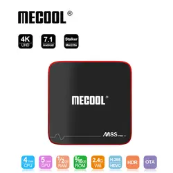 Mecool M8S PRO W Smart ТВ коробка Android 7,1 Amlogic S905W 1 GB 8 GB 2 GB 16G Поддержка MAG Сталкер 250 IPTV приставка 2,4G Wi-Fi PK x96 мини