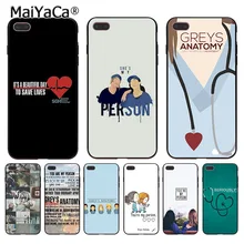 MaiYaCa с принтом «You are My серый человек Анатомия для iPhone 4S 5C 5S 6, 6 S, 7, 8plus X XR XS MAX Черная мягкая крышка чехол для телефона из силикона и резины