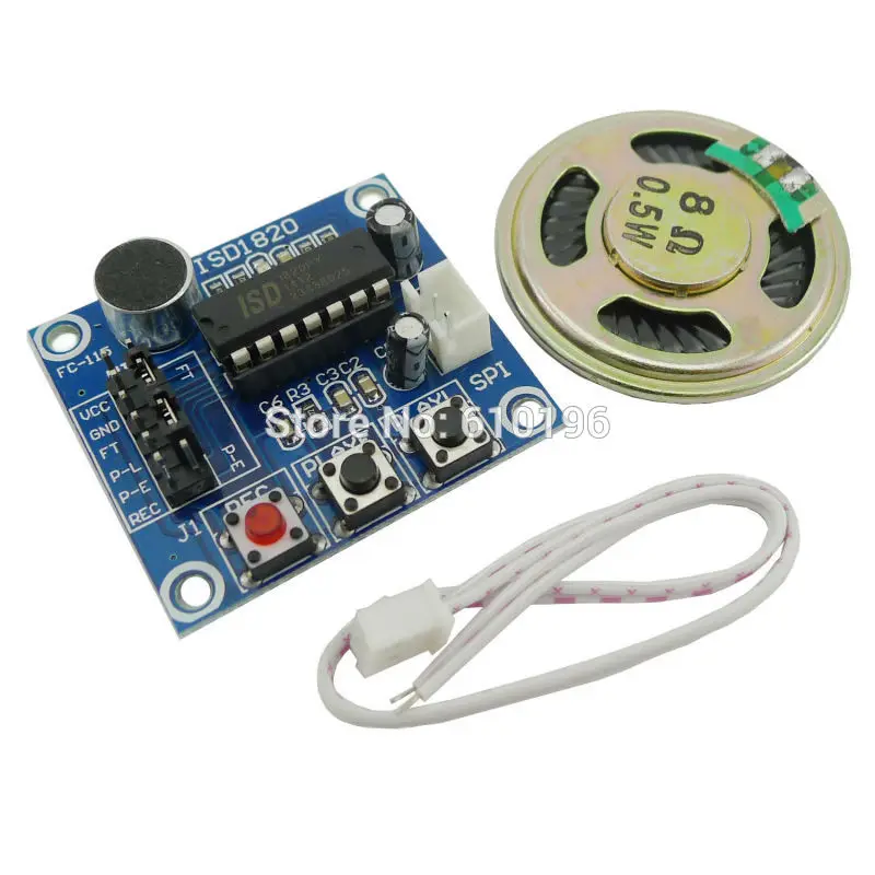 1PCS ISD1820 Voice Recording Recorder Module With Mic Sound Audio ...