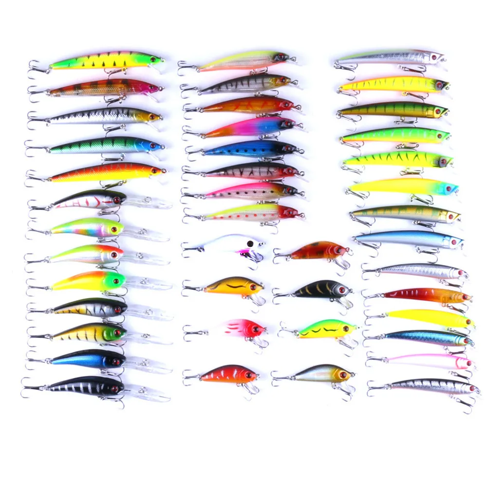 

Silicone Mixed 43Pcs Magic FishingLures Lifelike Multijointed Magic Fishing Lure Fake Fish Bait Whopper Plopper Proberos