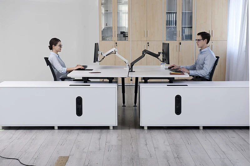 Hyvarwey-Alumínio Altura ajustável Monitor Titular, Desk Stand,