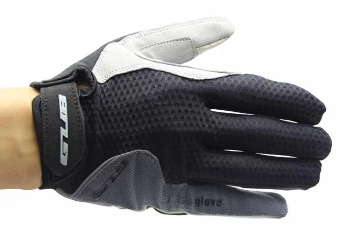 Полный палец велосипедные перчатки GUB 2025 унисекс спортивный велосипед перчатки зимние теплые перчатки с функцией сенсорного экрана - Цвет: grey