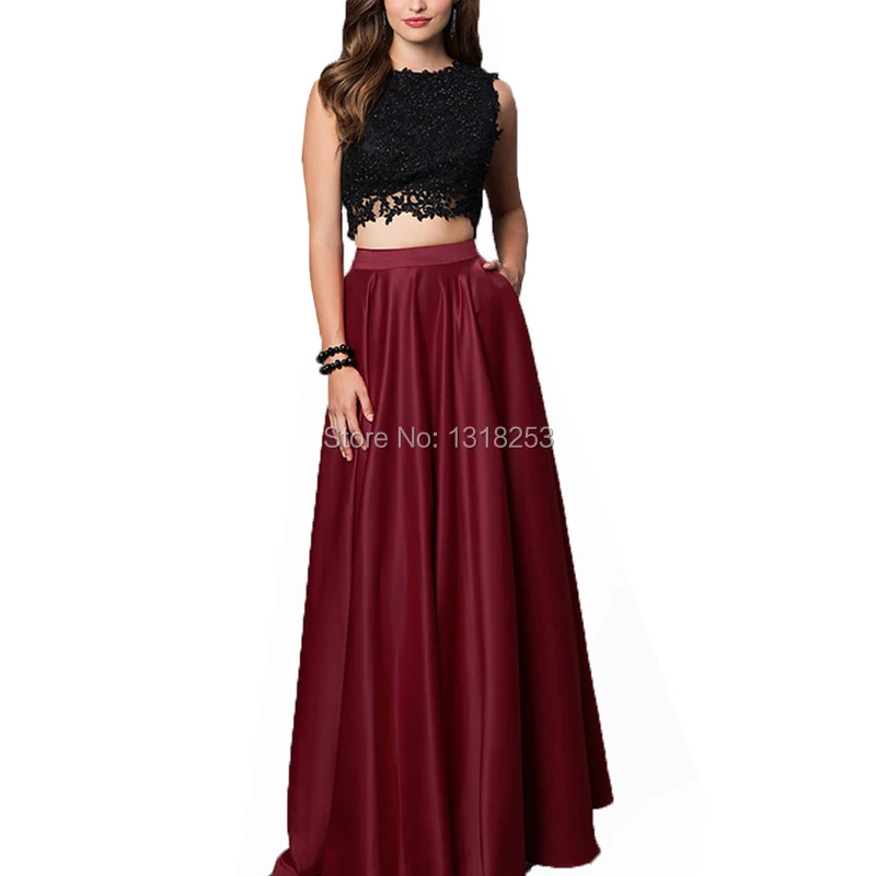 evening skirt and top