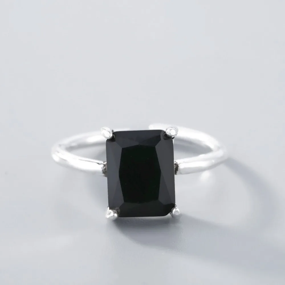 Todorova Винтажное кольцо с черным камнем для мужчин натуральный камень Подлинная индивидуальность ювелирные изделия рок
