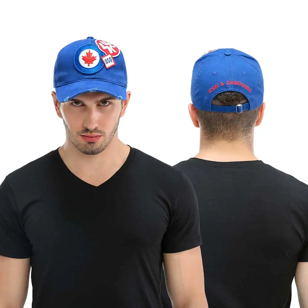 Бейсбольная кепка Casquette забавная Мужская Черная из хлопка буквы DSQ Homme шапки для
