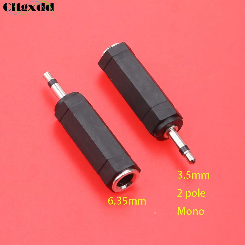 clttgxdd 50pcs 3 5mm Male to 6 5mm Female headphone Microphone conversion 3 5 plug to 6 35 Jack Stereo Audio Adapter cable