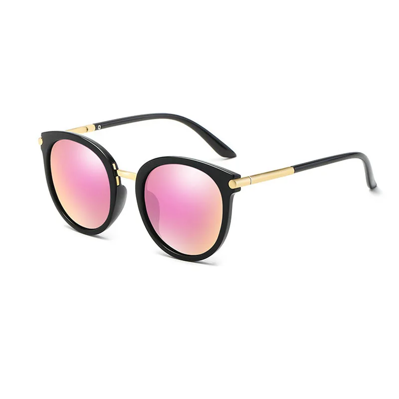Korean tide  polarized sunglasses Round face vintage 2018 sunglasses female