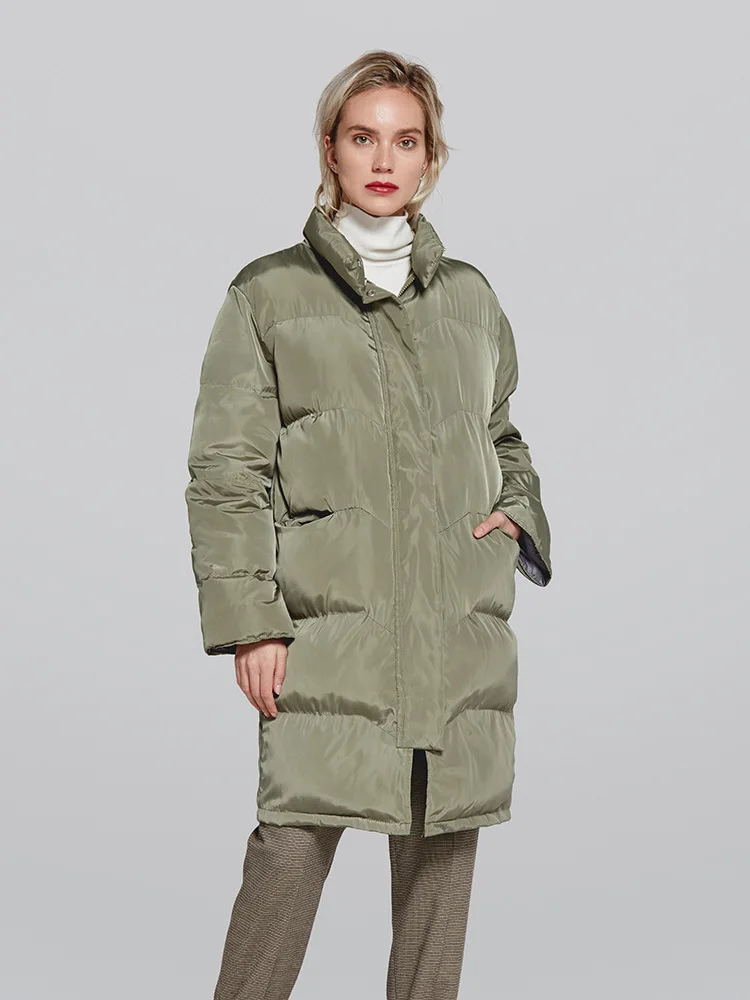 Новинка, зимнее плотное пальто размера плюс, женское хлопковое пальто, повседневное пальто со стоячим воротником, женские длинные парки, зимняя верхняя одежда