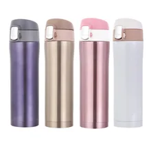 Termo 500 ml Taza de Doble Pared de Acero Inoxidable Termos Termos Drinkware Taza Del Viaje Taza de Café Thermoes Botella de Vacío