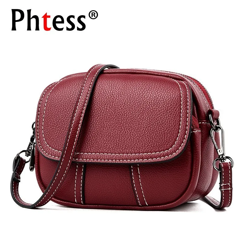 Koop 2019 Vintage Crossbody Tassen Voor Vrouwen Luxe Merk Vrouwelijke Lederen Schoudertas Ladeis Sac A Main Messenger Flap Tassen Voor meisjes