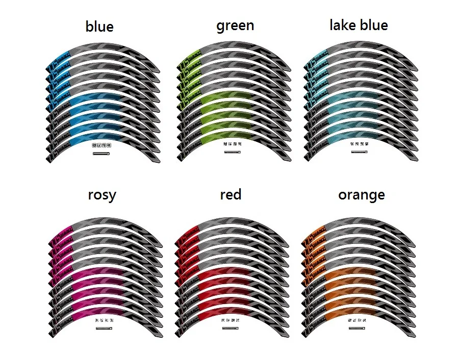 XCR0 Набор наклеек на колеса, подходит для 27,5 дюймов MTB горный велосипед велосипедные наклейки