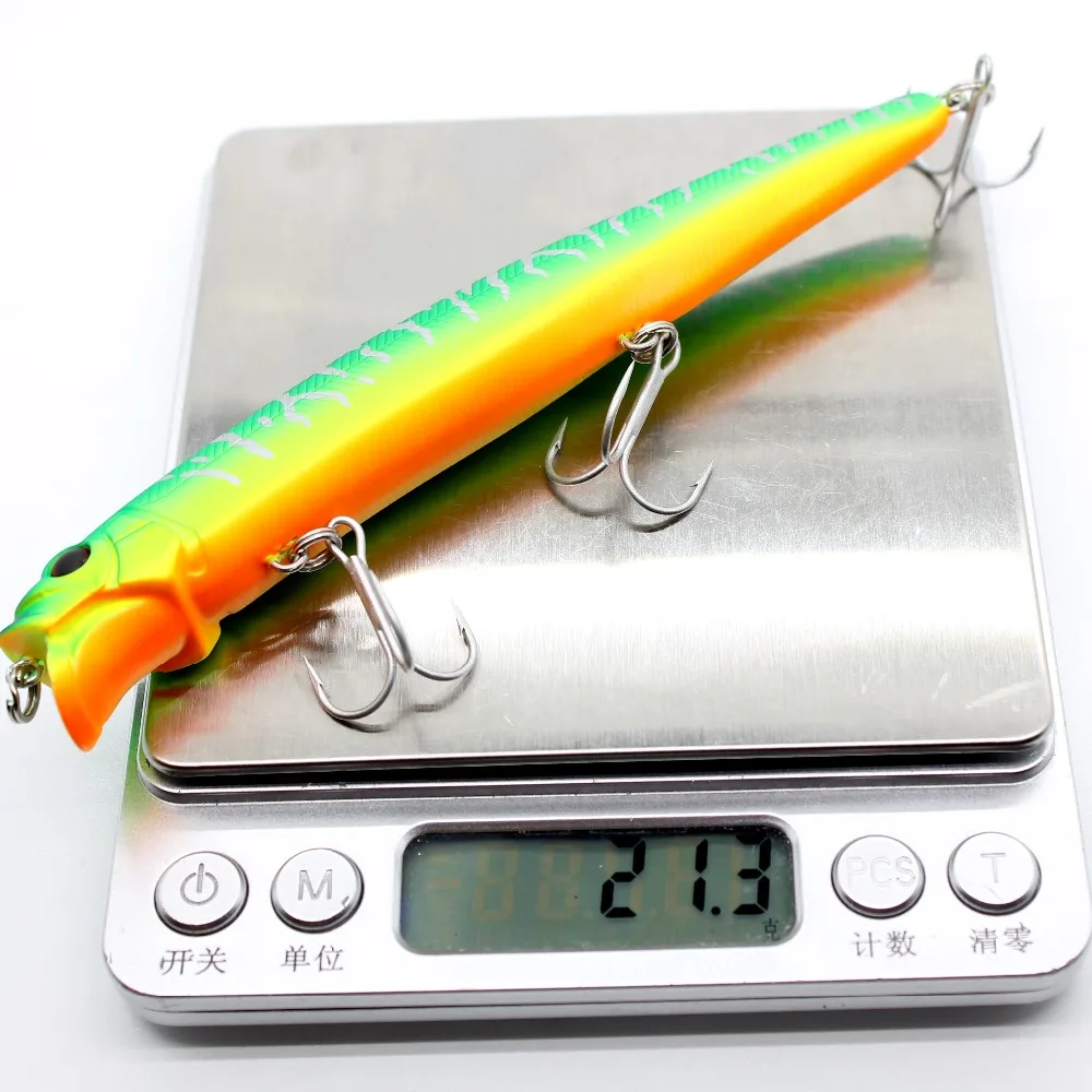 AOCLU lure wobblers 13cm 21g Hard Bait Minnow Floating Popper fishing lure With Magnet Bass Fresh 4# VMC hooks free shipping