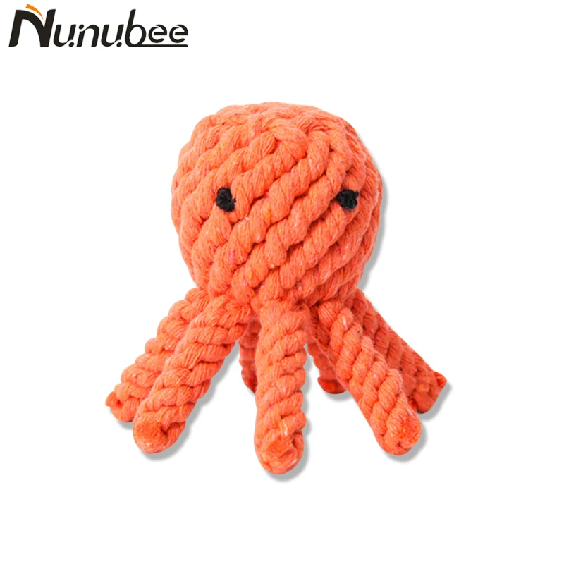 Nunubee Knot Cotton Braided Octopus Shape Puppy Dog Pet