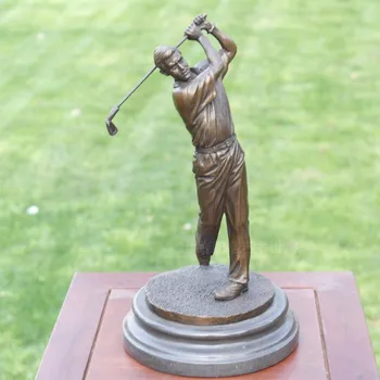 

Male golf sports series copper sculpture like copper crafts business gift Home Furnishing decoration decoration