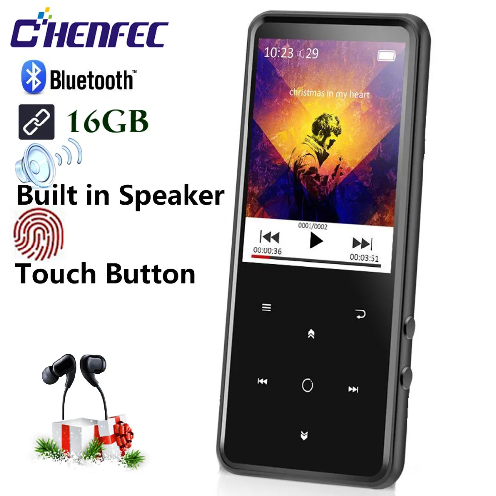 MP3 Player with Bluetooth touch button 16G Speaker metal hifi music player with fm radio eBook hi fi walkman support usb,mini SD MP3 Player with Bluetooth touch button 16G Speaker metal hifi music player with fm radio eBook hi fi walkman support usb,mini SD