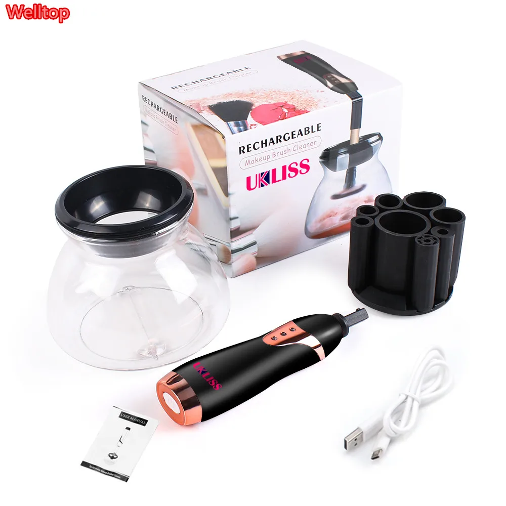 2018 新プロ電気メイクブラシクリーナー & 乾燥機はブラシ洗濯ブラシクリーナー Usb ケーブル