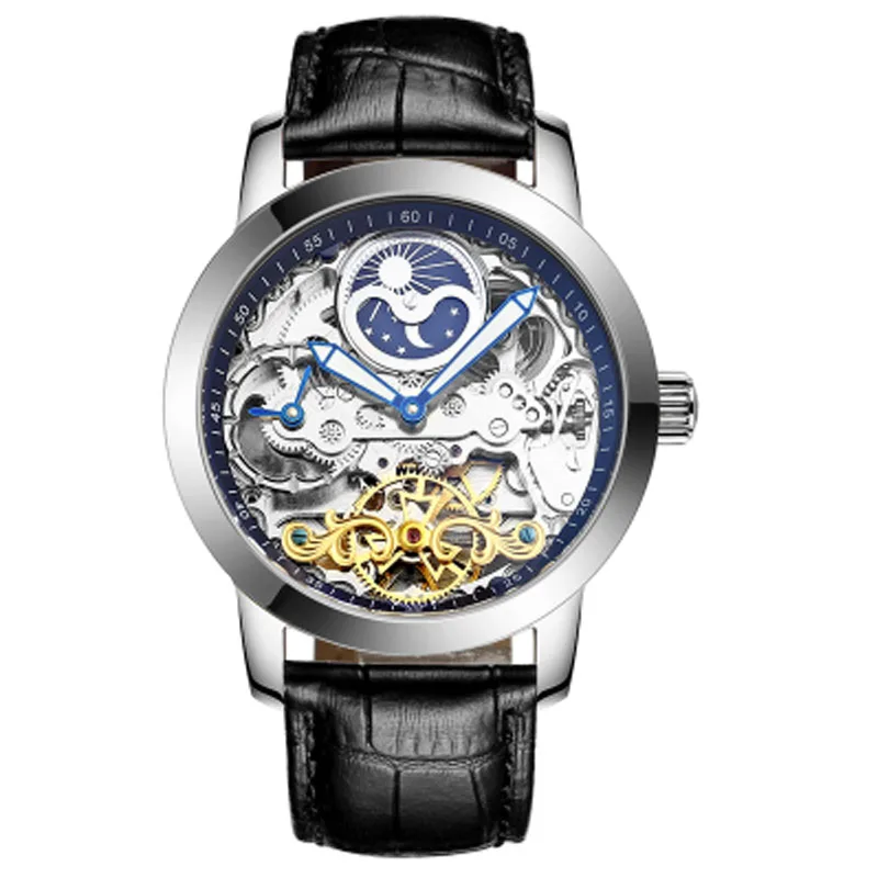 

AILANG design brand, hollowed-out skeleton gear S3 sports mechanical watch, waterproof men's watch, the impact of fashion